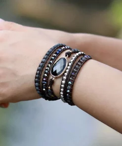 Bracelet onyx noir présentation du produit