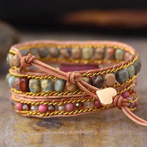 Bracelet rhodonite présentation du produit