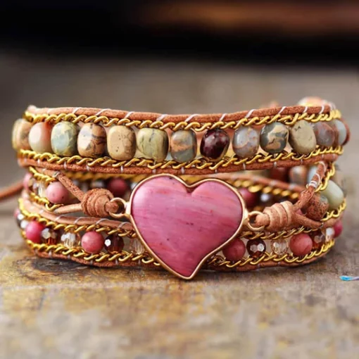 Bracelet rhodonite présentation du produit